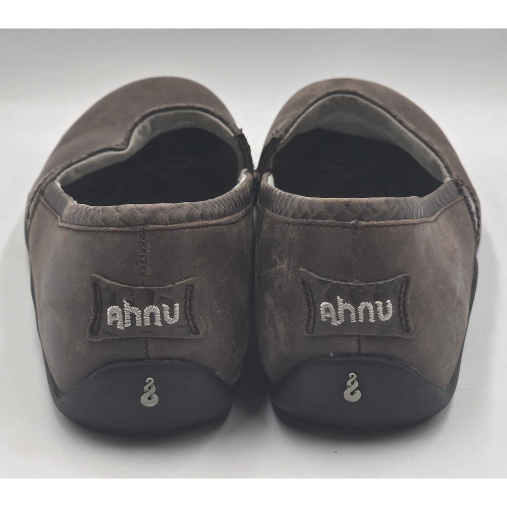 Ahnu Women's 'Jackie Pro' Reptile Embossed Brown Leather Slip-On Loafers Size 8 - Picture 10 of 12